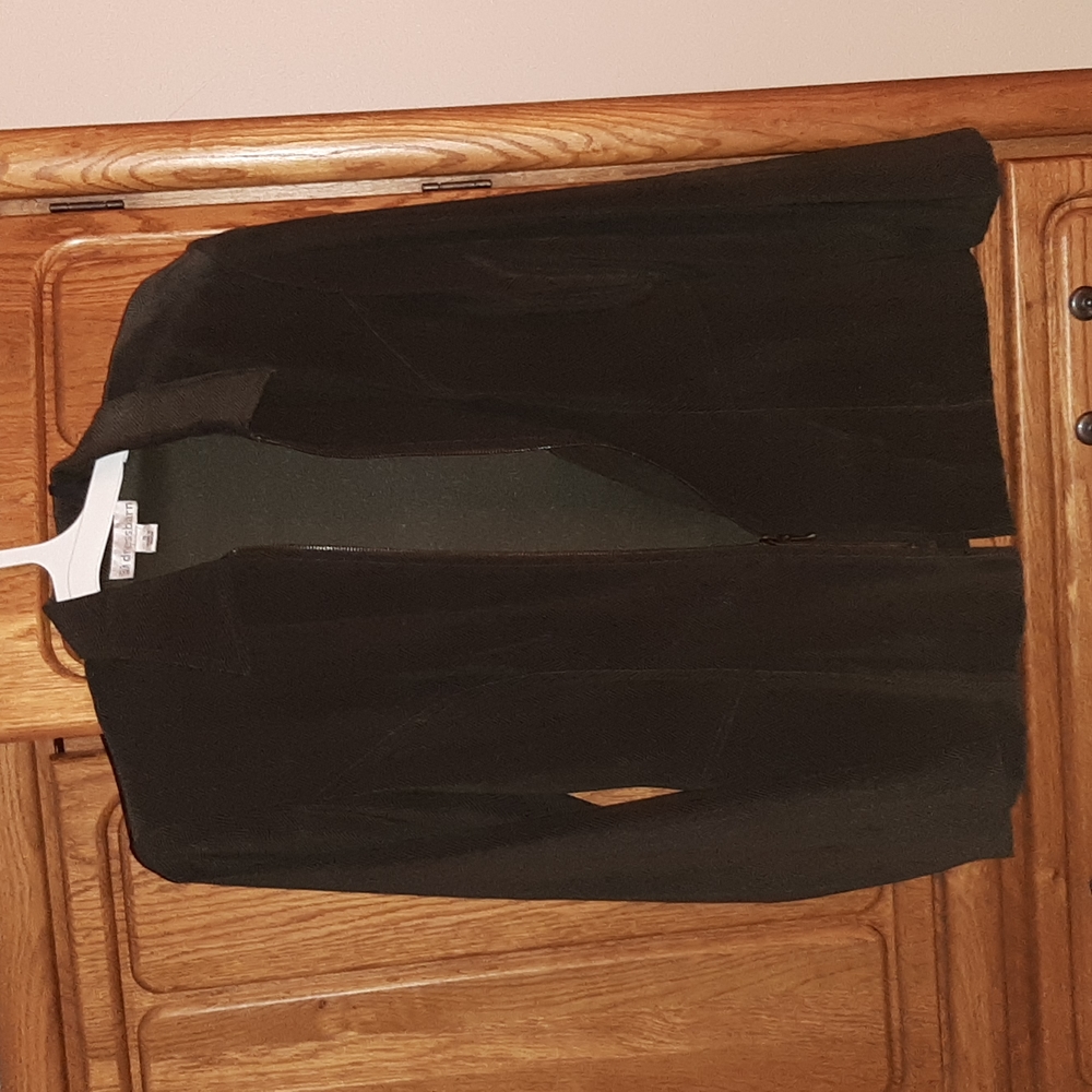 Blackish brown dress barn jacket and pencil skirt size 10